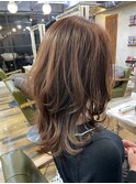 ロングレイヤー(マッシュくびれヘアメルティカラー