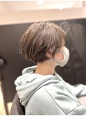 マッシュショート×くせ毛カバー×伸ばしかけヘア×大人ガーリー