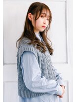 モカ ヘアーデザイン(moca HAIR DESIGN) アッシュグレージュにカラーしたロング