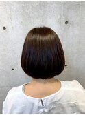 丸みショートボブ ナチュラル【OAK中目黒】