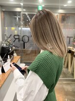 ワンスタイル(One style)&nbsp;ハイトーンカラー　milk tea beige（ストレート）