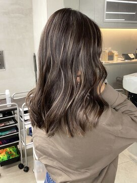 サイン 表参道(SIGN) 【英大】ヘルシーグレージュハイライト ケアブリーチ/髪質改善