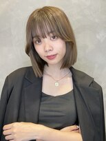 トルネード(TORNADO) 20代30代40代 切りっぱなしボブチョコレートグレージュM621