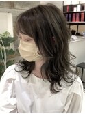 表参道・青山☆斜めバング フレンチカジュアル/アッシュオリーブ