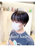 ボーイズショート×フェイスフレーミング