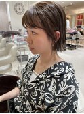 ミニボブ×ハイトーンベージュ