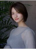 前髪なし大人ショートボブ20代30代40代【AIN.表参道】川原大地