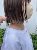 切りっぱなしボブ