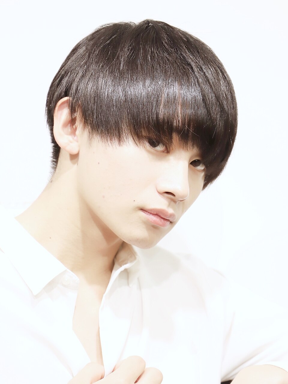 さら髪】 ナチュラル マッシュ モテ 刈り上げショート：L200507790