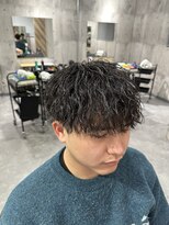 ビカムメンズヘアー 栄店(become men's hair)&nbsp;【ツイストスパイラルパーマ×刈り上げマッシュ】名古屋栄メンズ