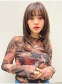 mowen 南堀江　ブラウンベージュ　レイヤーウルフ