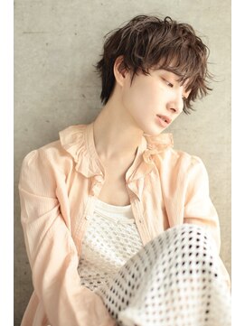 アンド(AND) ショート ニュアンスパーマ ハイライト 代官山 中目黒