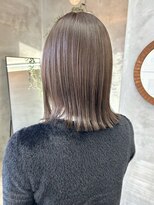 テトヘアー(teto hair) オリーブベージュブラウン　ブリーチなし透明感カラー　