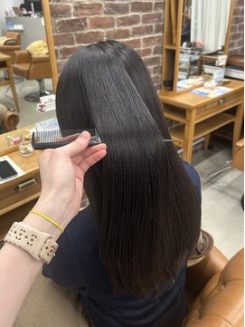 山野愛子美容室 銀座店 美髪縮毛矯正で艶髪ストレート♪韓国風レイヤーカットなら◎