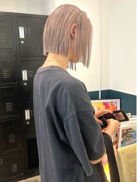 ヘアーブレイス(hair brace) ぷつっとボブ×ベージュカラー【菅野竜矢】