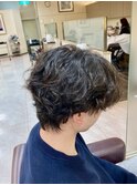 メンズウルフパーマ　20代30代40代　　土浦