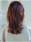 こなれ感◎セミロングレイヤー