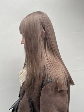 シキ 渋谷(siki) ベージュカラー/ブリーチなしダブルカラー/赤み消し/渋谷/原宿