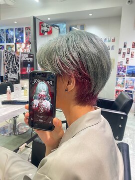 トーキョー オタクヘアー(TOKYO OTAKU HAIR) 鳴潮/フローヴァ/推しカラー/ライトグリーン/ワインレッド