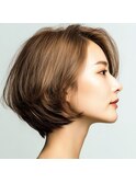 【monde】ナチュラルショートスタイル/前髪なしショート