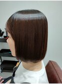 丸みのあるボブ