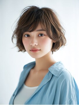 ニスル センター南店(NISURU） 似合わせカット/大人ガーリー/ダークアッシュ/着物/センター南