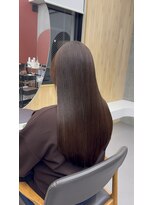 スト 静岡鷹匠(sto) 着物ヘア/ダークアッシュ/ミディアムレイヤーカット/静岡鷹匠