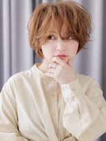 カバーヘア ブリス 大宮西口(COVER HAIR bliss)&nbsp;ミルクティーブロンド抜け感小顔フェザーショートZ大宮20代30代