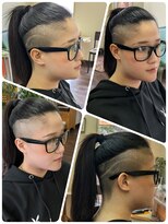 クリア 美容室&nbsp;ツーブロックロング☆マンバン刈り上げ