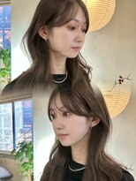 アンカーバイナチュラル(anchor by natural)&nbsp;韓国風/レイヤー/前髪カット/オリーブ/透明感/ハッシュカット