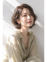 アッシュ 学芸大学店(Ash) ショートボブ/大人女性/シアーベージュ/白髪ぼかし/脱白髪染め