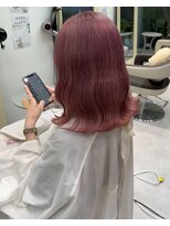 ユニークバイケンジ 町田(unique KENJE)&nbsp;ワンブリーチでピンクカラー