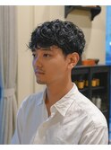 大人の短髪　マッシュパーマ（笹塚、代々木上原）