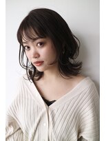 アールヘア ナチュラルアンドオーガニックサロン&nbsp;ウルフレイヤーボブ【オーガニックラベンダーアッシュ】