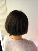 マットブラウン×前下がりボブ♪【スタジオアルファプラス】