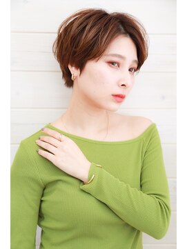 オーシャン(Ocean) [OCEAN Hair&Life]センターパート☆ハンサムショート☆