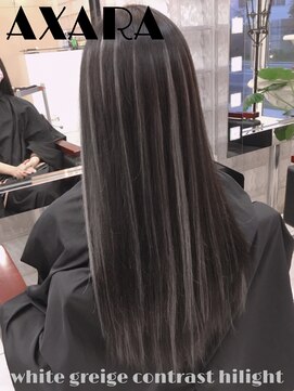 アザラ(AXARA) 【AXARA 海老名】ホワイトグレージュ・コントラストハイライト