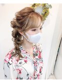 サイド編みおろし♪
