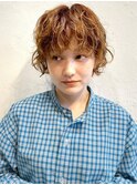 Aラインボブ/マロンベージュ/ニュアンスマッシュ[東銀座/銀座]