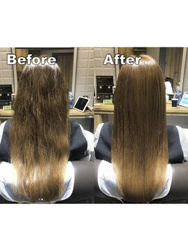 カミケンガレリア(kamiken. galleria) なめらか美髪 ハイトーン 上品ストレート【カミケンガレリア】