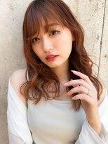 グロウバイニューヨークニューヨーク(Grow by NYNY)&nbsp;【打越】ウェーブ×セミロング×ピンクブラウン