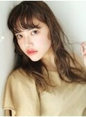 レディース_ロング_コテ巻き_パーマ_ブラウン_ベージュ