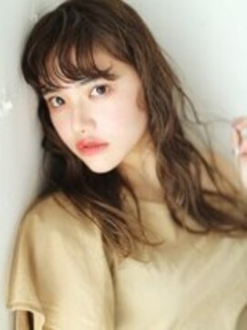 アース 川崎店(HAIR&MAKE EARTH) レディース_ロング_コテ巻き_パーマ_ブラウン_ベージュ