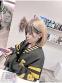 ミルクティーベージュ×ブラック