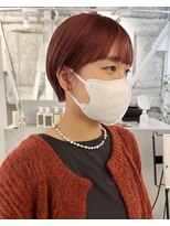 フォト イケブクロ(foto IKEBUKURO)&nbsp;黒髪/黒染め×前髪パーマ/ショート/ボブ☆髪質改善[池袋]