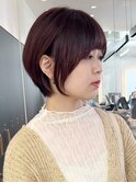 ピンクブラウン×似合わせショートボブ【沼座/横浜モード】