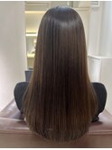 プレミアムケアカラー/髪質改善/美髪/ツヤ髪スタイル　【榛葉】