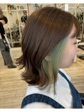 フラバー(flover) ブリーチ1回~ライムグリーン【miyabi】20代30代40代