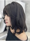 【韓国ヘア】レイヤーカット&ダークグレージュ