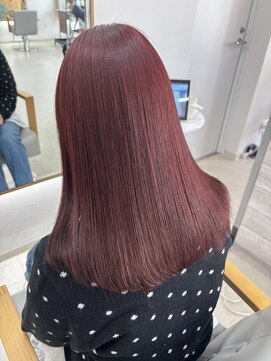 ミリ 奈良店(mm) 近鉄奈良/ダブルカラー/レッド/赤髪/春カラー/ピンク/ブリーチ